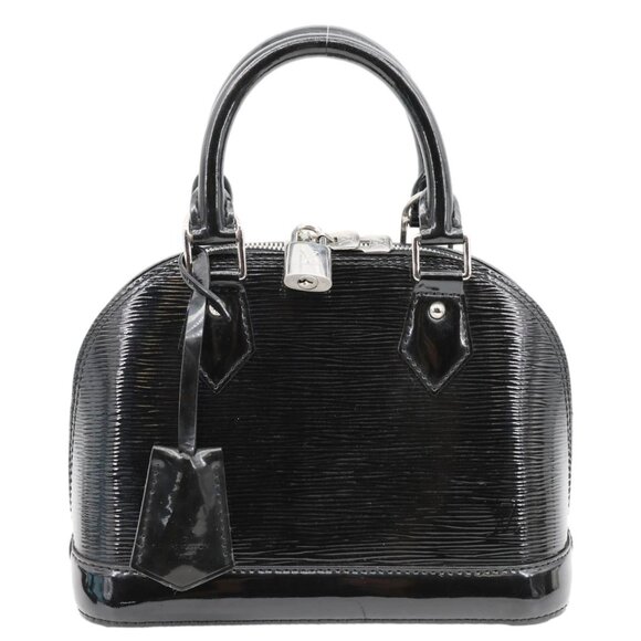 Louis Vuitton  Alma BB Electric Epi Leather Satchel Bag Black - Picture 3 of 14